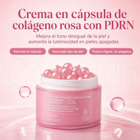 Crema en cápsula de colágeno rosa con PDRN